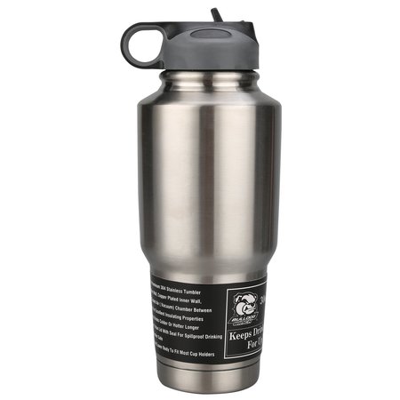 Bulldog Winch 30oz 304 Stainless Tumbler- double wall with screw-on flip-up straw lid 80052